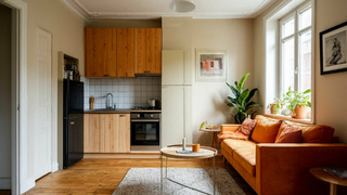 Маленькая квартира / Изображение сгенерировано нейросетью "Шедеврум"