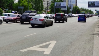 Выделенная полоса в Барнауле / Фото: amic.ru