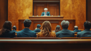 Заседание суда /Изображение сгенерировано нейросетью