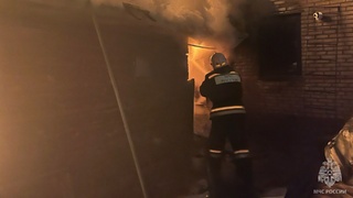 Пожар в Барнауле / Фото: МЧС Алтайского края