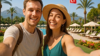 Отдых в Турции / Изображение сгенерировано ИИ ChatGPT / amic.ru