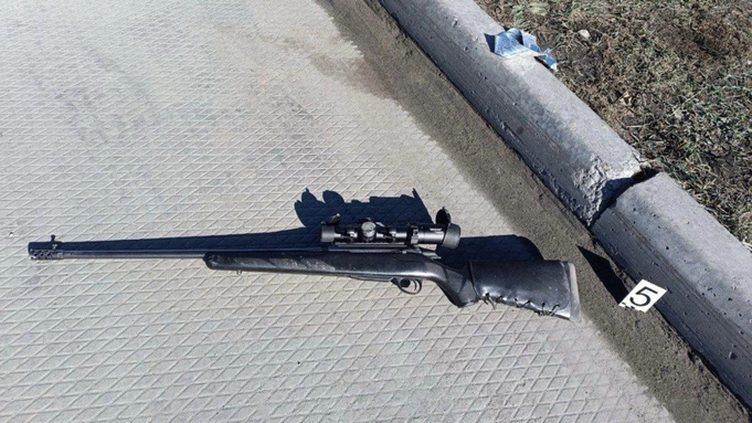 Оружие нападавшего / Фото: СУ СК России по Омской области