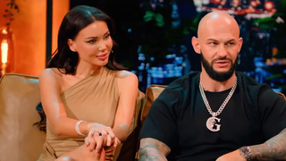 Оксана Самойлова и Джиган / Фото: кадр из программы "Шоу Воли" на ТНТ