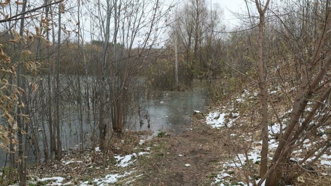 Место, где нашли тело младенца / Фото: amic.ru / Екатерина Смолихина