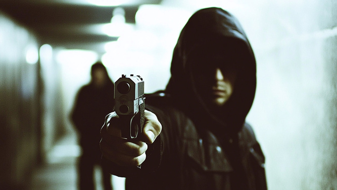Ограбление, оружие / Фото: сгенерировано ИИ Midjourney / amic.ru