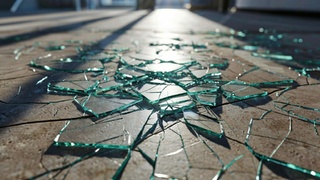 Битое стекло / Изображение сгенерировано ИИ Kandinsky / amic.ru