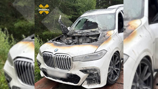 Сгоревшая дизельная BMW Х7 / Фото: "Shot Проверка"