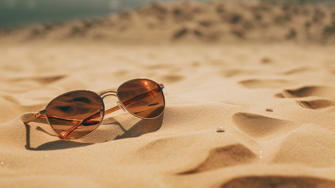 Пляж, песок, море / Сгенерировано ИИ Midjourney / amic.ru