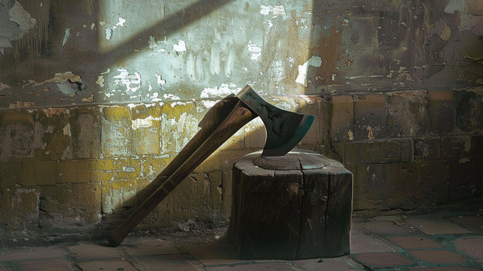 Топор, убийство/ Сгенерировано ИИ Midjourney/amic.ru