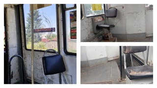 Разбитый вагон трамвая / Фото: "Бийск 22"