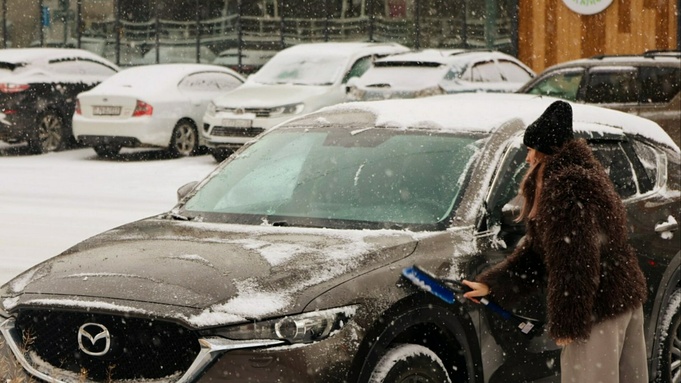 Снегопад в Барнауле 5 ноября / Фото: amic.ru / Екатерина Смолихина