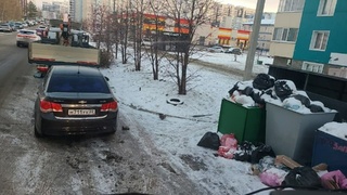 Мусорная площадка на улице Сергея Ускова в Барнауле / Фото: регоператор по обращению с ТКО  