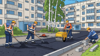 Благоустройство дворов в Барнауле / Иллюстрация: Григорий Белозеров / amic.ru