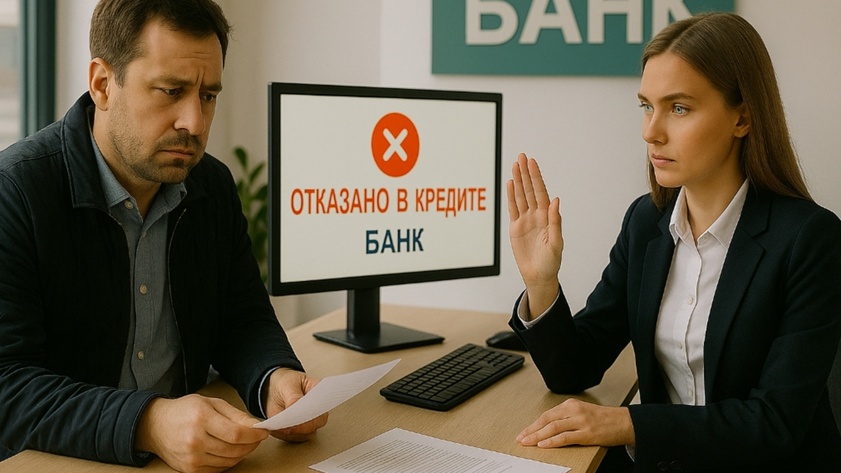 Отказ в кредите / Изображение сгенерировано ИИ ChatGPT / amic.ru