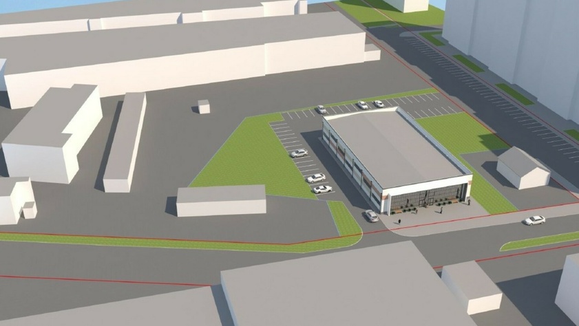 Проект магазина на улице Малахова 