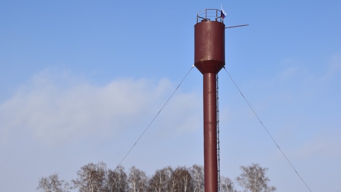 Новая водонапорная башня в Хомутино / Фото: Министерство строительства Алтайского края