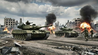 Боевые действия / Изображение сгенерировано нейросетью GigaChat / amic.ru