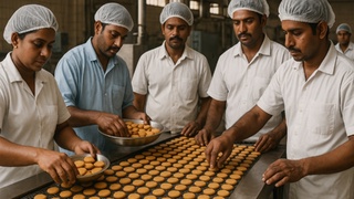 Производство печенья / Изображение сгенерировано ИИ ChatGPT / amic.ru