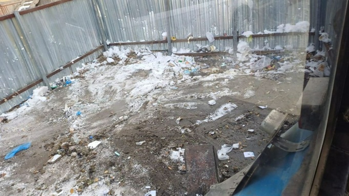 Контейнерные площадки на улице Юрина / Фото: регоператор по обращению с ТКО