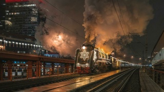 Поезд Деда Мороза / Фото: Telegram-канал  https://t.me/dedmoroztrain
