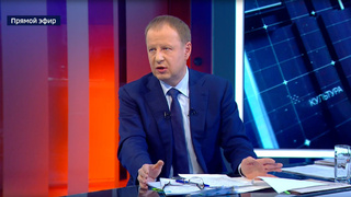 Губернатор Алтайского края Виктор Томенко / Фото: кадр из трансляции на канале "Вести Алтай"