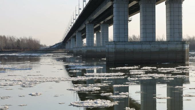 Ледостав в Барнауле / Фото: amic.ru