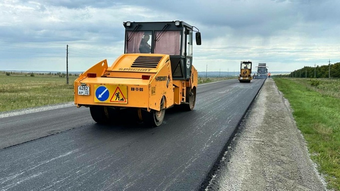Ремонт дороги / Фото: Минтранс Алтайского края