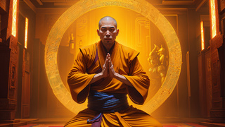 Монах, буддизм / Сгенерировано ИИ Stablediffusion / amic.ru