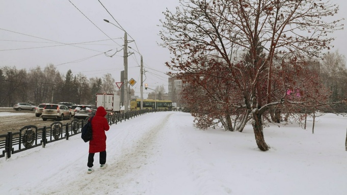 Снежный ноябрь в Барнауле / Фото: amic.ru