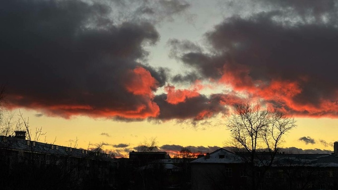 Зимний закат в Барнауле / Фото: Алина Богомолова / amic.ru