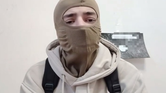 Мигрант, напавший на охранника / Кадр из видео: "Инцидент Россия"