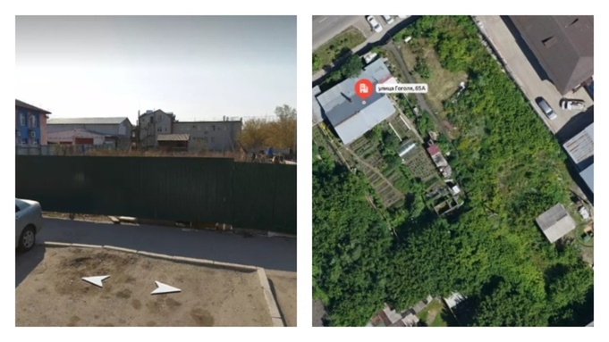 Участок на улице Гоголя, 65 / Фото: "Яндекс Карты"