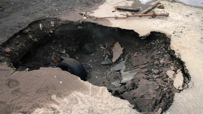 Яма с кипятком / Фото: СУ СК по Омской области