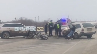 Авария на трассе Барнаул — Алейск / Кадр из видео: "В курсе 22"