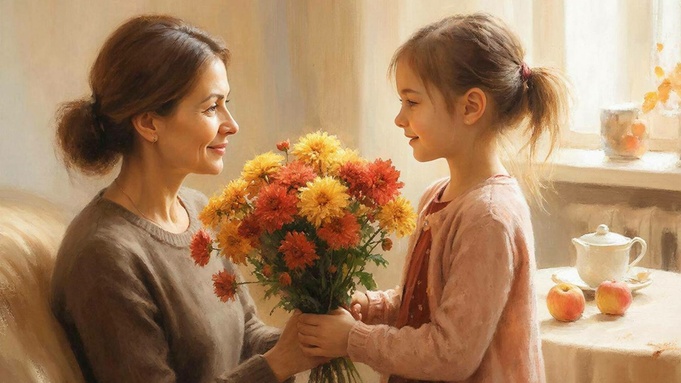 Мама и дочь / Изображение сгенерировано нейросетью GigaChat / amic.ru