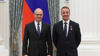 Вячеслав Франк получил медаль ордена "За заслуги перед Отечеством" II степени / Фото: barnaul.org