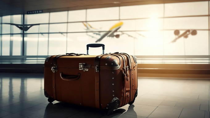 Чемодан в аэропорту / Изображение сгенерировано ИИ FusionBrain.AI от Sber AI / amic.ru