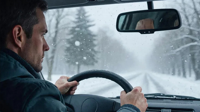 Автомобилист за рулем / Изображение сгенерировано нейросетью 