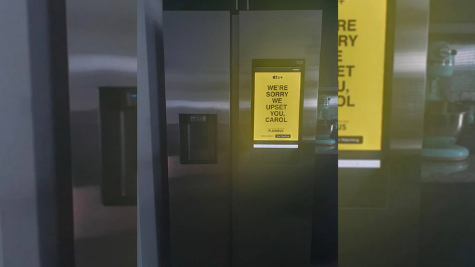 Реклама на холодильнике / Фото: соцсети