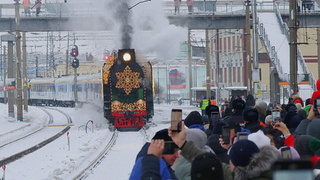 Поезд Деда Мороза в Барнауле / Фото: Екатерина Смолихина / amic.ru