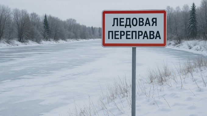 Ледовая переправа / Изображение сгенерировано ИИ ChatGPT / amic.ru