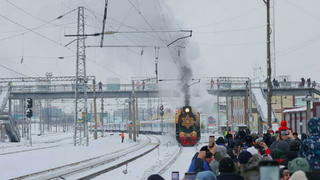 Поезд Деда Мороза в Барнауле / Фото: Екатерина Смолихина / amic.ru