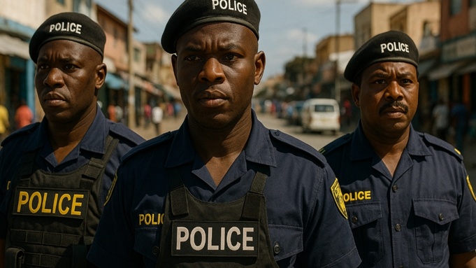 Полиция в Африке / Изображение сгенерировано ИИ ChatGPT / amic.ru