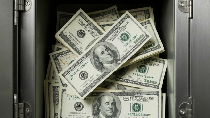 Доллары в сейфе / Изображение сгенерировано Алиса AI / amic.ru