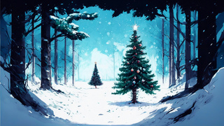 Елка в лесу / Изображение сгенерировано ИИ FusionBrain.AI от Sber AI / amic.ru