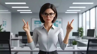 Недовольный работник в офисе / Изображение сгенерировано Алиса AI / amic.ru