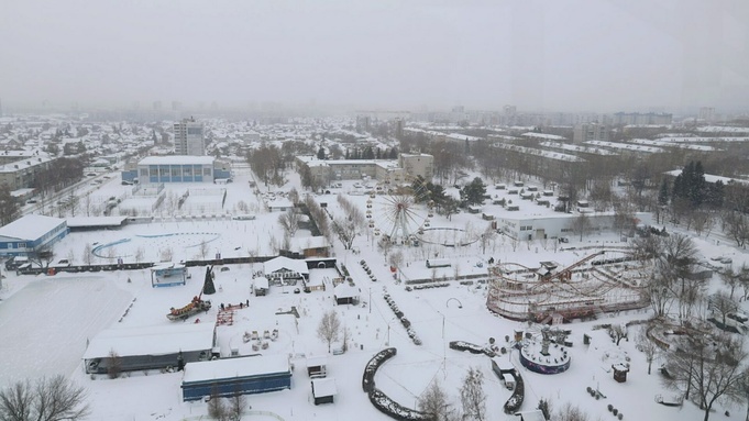Барнаул с высоты 57-метрового колеса обозрения / Фото: amic.ru / Екатерина Смолихина 