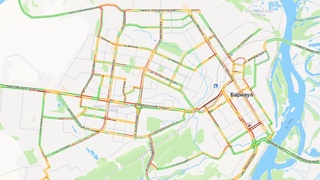 Пробки в Барнауле / Фото: yandex.ru/maps