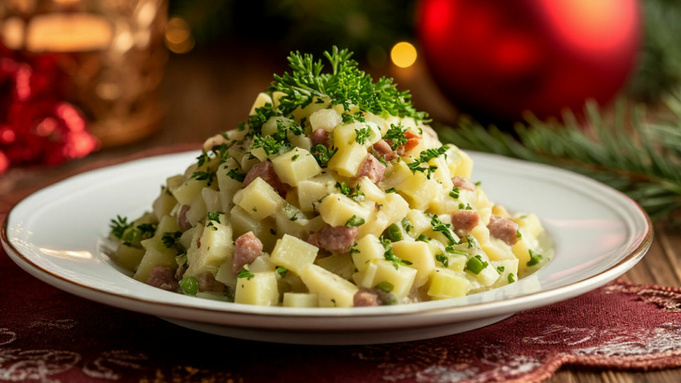 Новогодний стол / Изображение сгенерировано shedevrum.ai / amic.ru