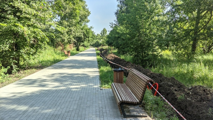 Ремонт парка в Барнауле / Фото: amic.ru